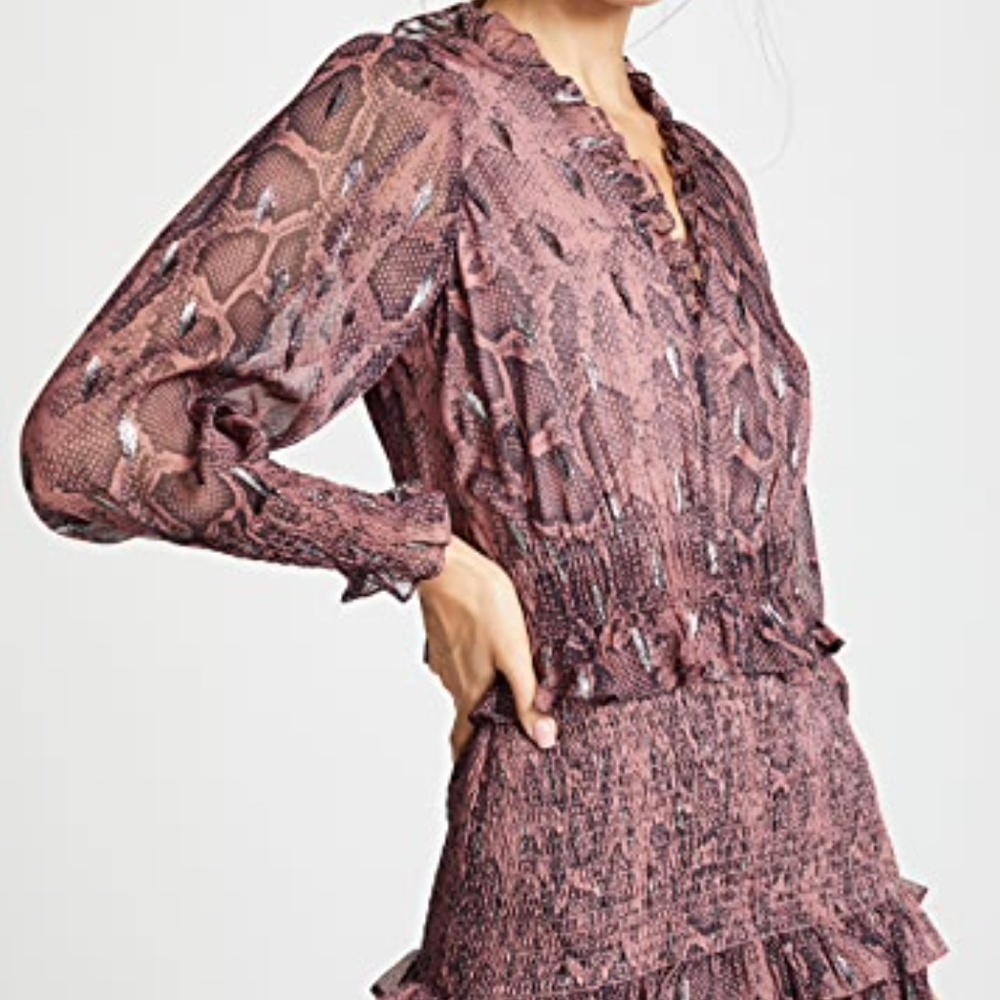 Rebecca Taylor Snake Smock Dress